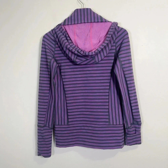 LULULEMON  | STRIDE JACKET IN PURPLE STRIPES - Picture 12 of 12
